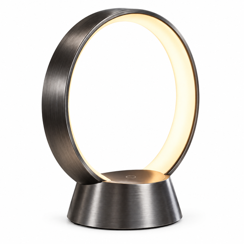 Elvoriad™ Halo Arc Rechargeable Table Lamp – Cordless Touch Dimmable LED Bedside & Accent Lamp