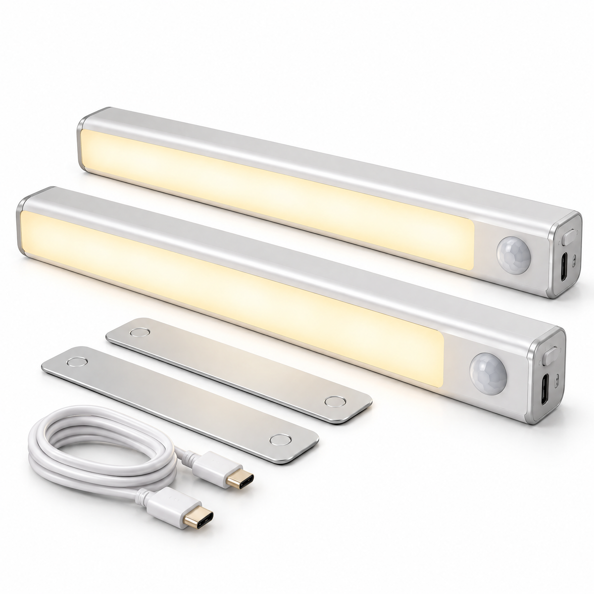 Elvoriad™ PathSense Magnetic Motion Sensor Light – Rechargeable LED Hallway & Closet Light 2-Pack