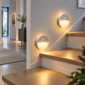Elvoriad™ StepHalo Smart Sensor Night Light – Rechargeable Round Stair & Hallway Light 2-Pack