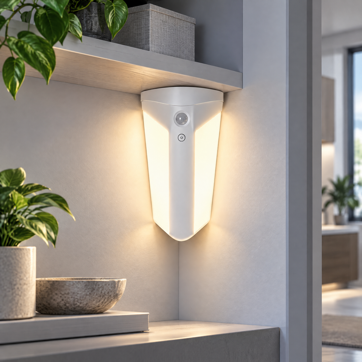 Elvoriad™ CornerSense 3-CCT Motion Light – Smart Rechargeable Corner & Cabinet Lamp