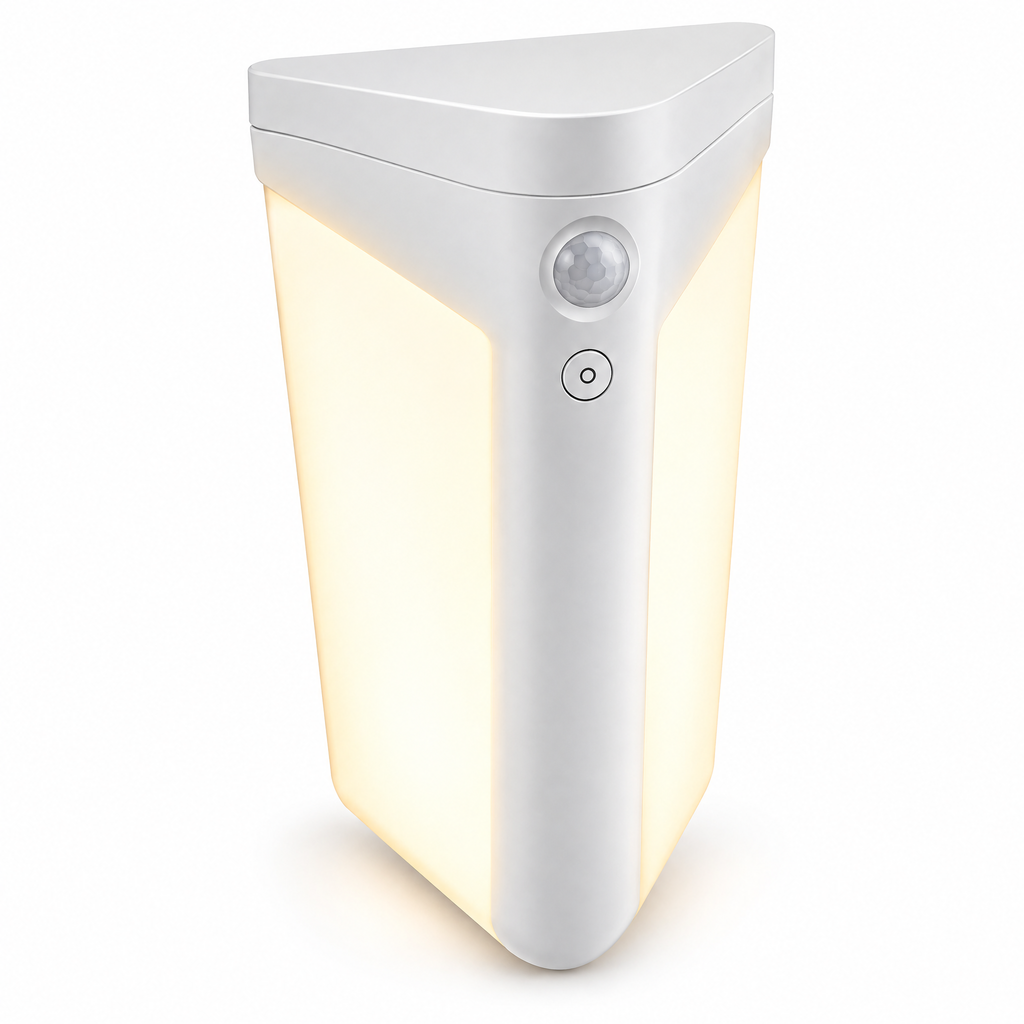Elvoriad™ CornerSense 3-CCT Motion Light – Smart Rechargeable Corner & Cabinet Lamp